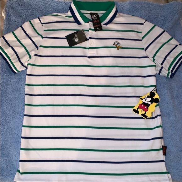 L-Forever 21x Disney Donald Duck Striped Polo - Picture 6 of 8